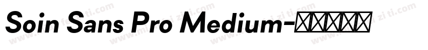 Soin Sans Pro Medium字体转换